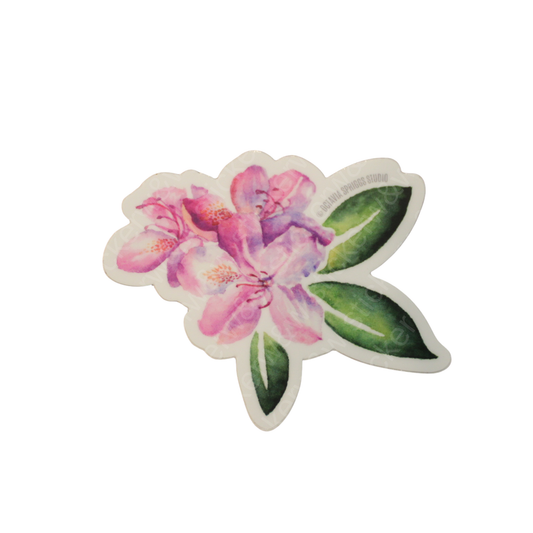 Pink Rhododendron Sticker