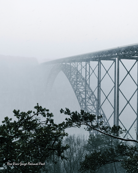 16x20 Poster: New River Gorge Bridge, New River Gorge National Park