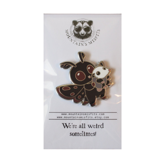 Mothman Possum Pin