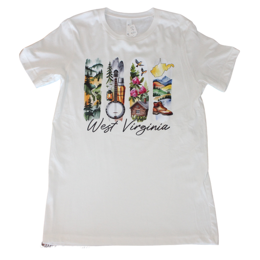 Color Print WV T-shirt White